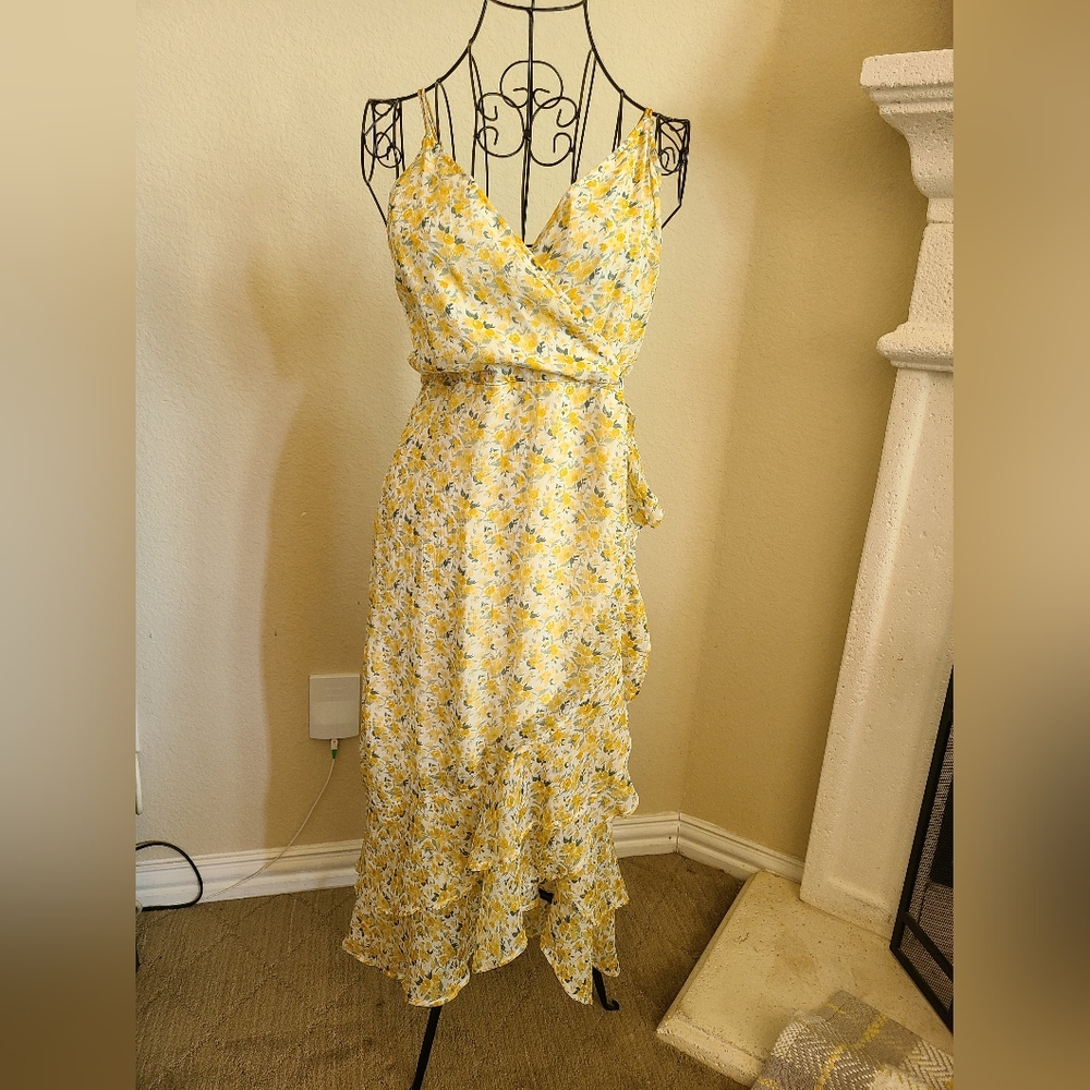 Abercrombie & Fitch Yellow Wrap Looking Sundress